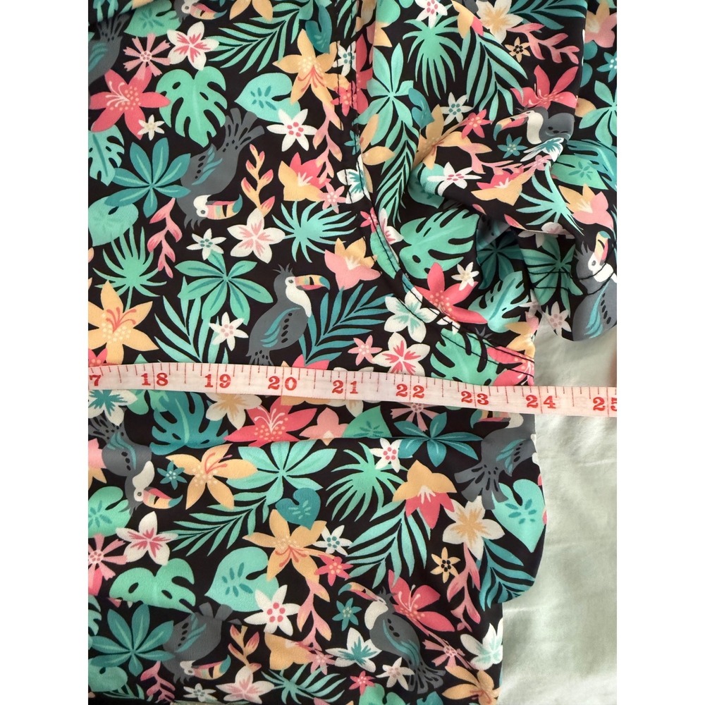 Chubbies The Bloomerang Performance Polo Mens Large Tropical Golf Shirt Stretch - Picture 4 of 4